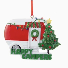 Happy Campers Ornament For Personalization